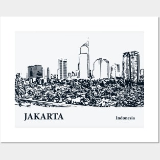 Jakarta - Indonesia Posters and Art